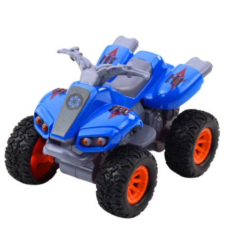 Quad Z Napędem Gumowe Opony Metalowa Karoseria Mix LEAN TOYS