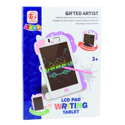 Tablica Do Rysowania Pisania LCD Rysik Jednorożec Różowa LEAN Toys