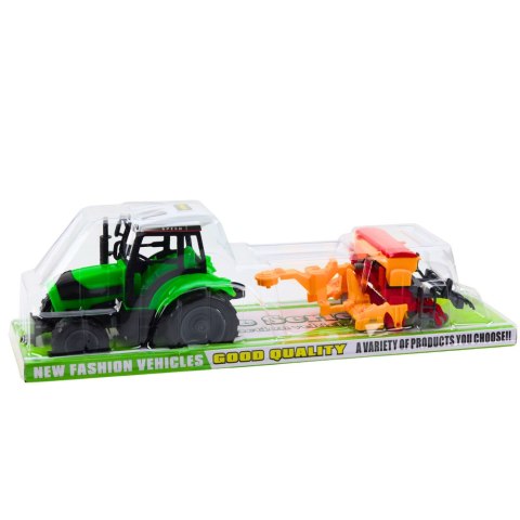 Zestaw Traktor Ciągnik Rolniczy z Siewnikiem Maszyna Rolnicza LEAN Toys