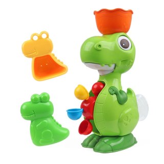 Zestaw Zabawek Do Kąpieli Dinozaur z Młynkiem Akcesoria 8el LEAN Toys