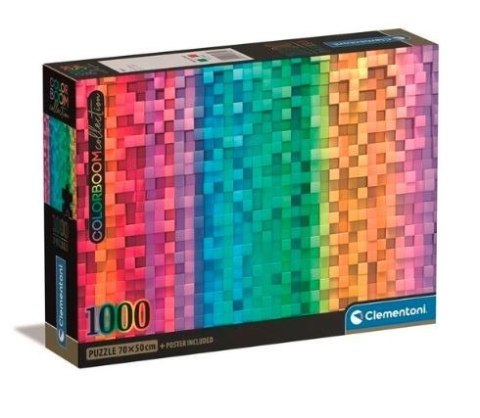 Puzzle 1000 elementów Compact Colorboom Pixel Clementoni