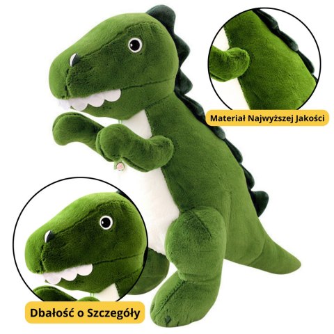 Pluszowa Maskotka Przytulanka Dinozaur Zielony 27cm LEAN Toys