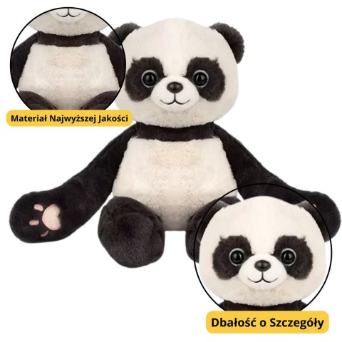 Pluszowa Maskotka Przytulanka Panda Z Magnesami 23cm LEAN Toys