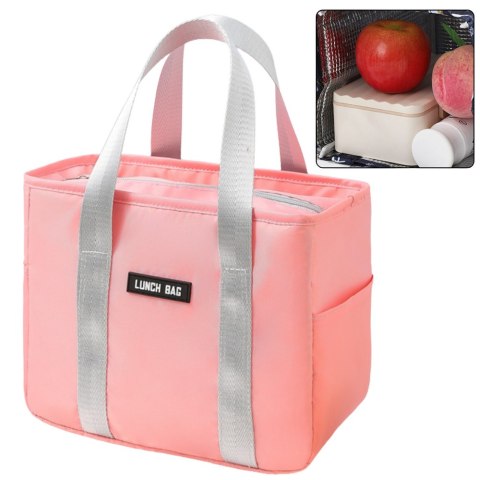 Torba Termiczna Izolacyjna Śniadaniowa Lunch Bag Różowa 24cm LEAN