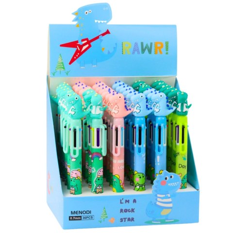 Długopis Figurka Dinozaura Wielokolorowy 0.7mm LEAN