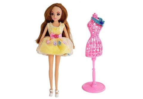 Garderoba ze Światłem i Lustrem Lalka 26 cm Zestaw Ubrań Akcesoria LEAN Toys