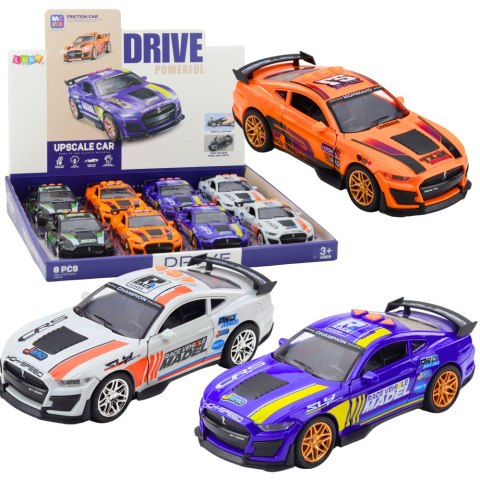 Samochód Wyścigowy GT 500 Otwierane Drzwi Napęd Światła Dźwięki Mix LEAN Toys