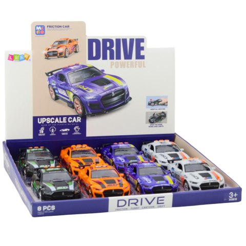 Samochód Wyścigowy GT 500 Otwierane Drzwi Napęd Światła Dźwięki Mix LEAN Toys