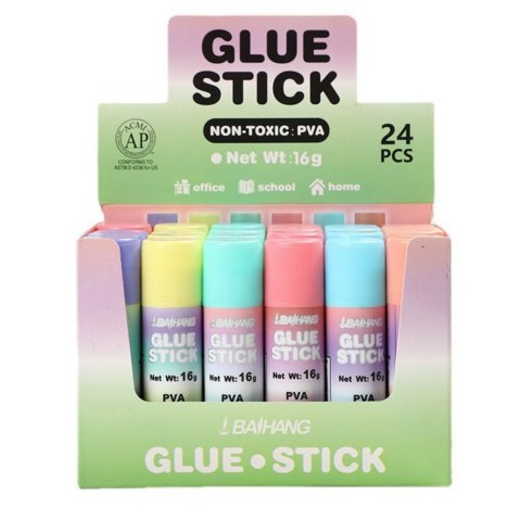 Klej W Sztyfcie Szkolny Biurowy Pastelowe 8g LEAN