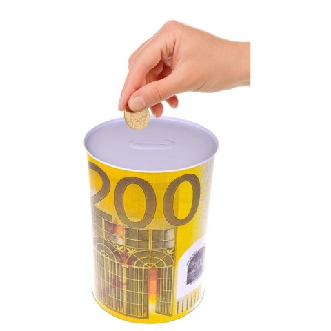Metalowa Skarbonka Puszka Banknot 200 Euro 16,5 x 12cm LEAN