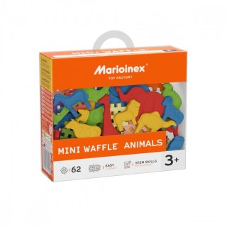 Klocki Mini Waffle - Zwierzęta 62 elementy Marioinex
