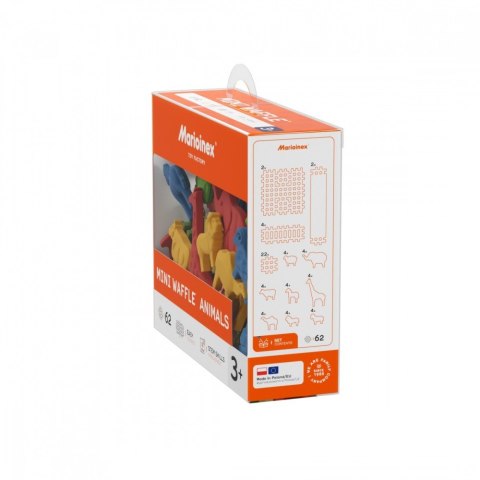 Klocki Mini Waffle - Zwierzęta 62 elementy Marioinex