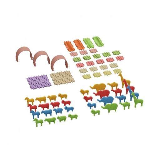 Klocki Mini Waffle - Zwierzęta 62 elementy Marioinex