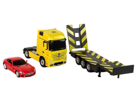 Laweta Autko R/C Mercedes-Benz 1:26 Żółte Czerwone Rastar