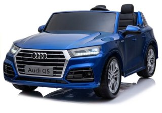 Pojazd na Akumulator Nowe Audi Q5 2-osobowe Niebieskie Lakierowane LEAN CARS