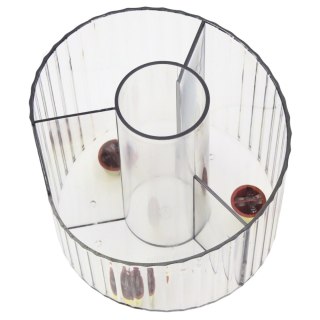 Organizer Na Przybory Szkolne Biurowe Transparentny Biały LEAN