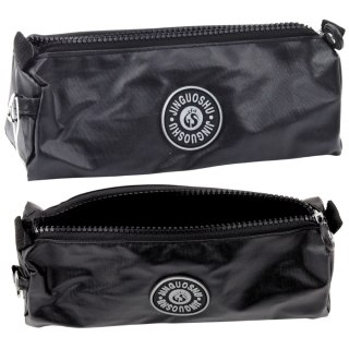 Piórnik Szkolny Organizer Jednokomorowy Czarny 21,5cm LEAN