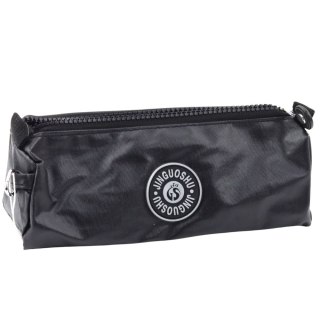 Piórnik Szkolny Organizer Jednokomorowy Czarny 21,5cm LEAN