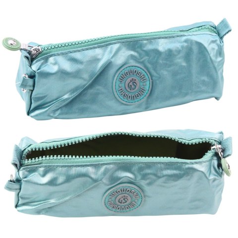 Piórnik Szkolny Organizer Jednokomorowy Jasnozielony 21,5cm LEAN