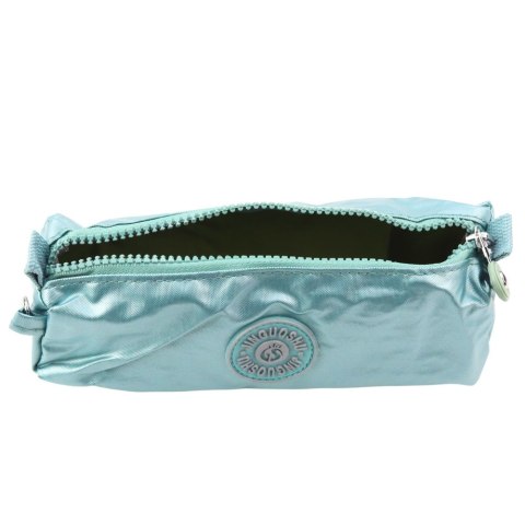 Piórnik Szkolny Organizer Jednokomorowy Jasnozielony 21,5cm LEAN