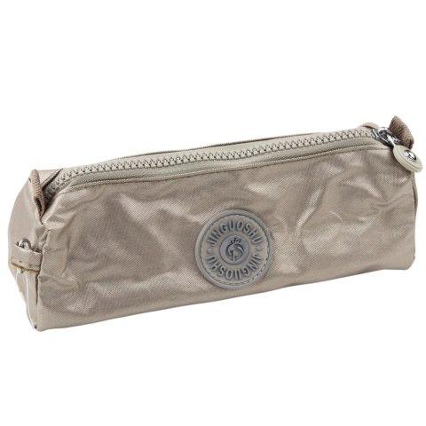 Piórnik Szkolny Organizer Jednokomorowy Srebrny 21,5cm LEAN