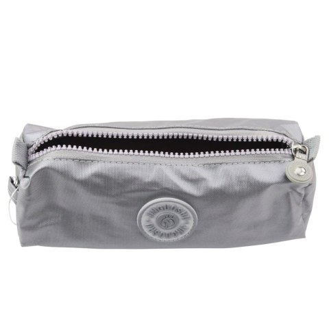 Piórnik Szkolny Organizer Jednokomorowy Szary 21,5cm LEAN