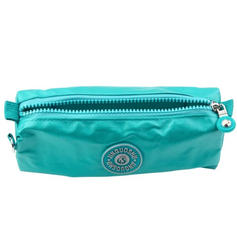 Piórnik Szkolny Organizer Jednokomorowy Zielony 21,5cm LEAN