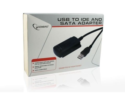 Adapter USB2.0 do IDE/SATA/2.5'/3.5'z zasilaczem Gembird