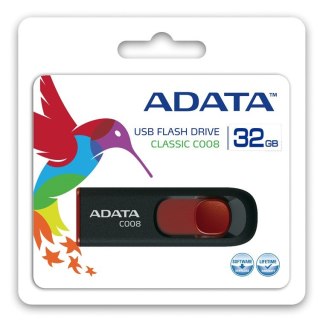 Pendrive DashDrive Classic C008 32GB USB2.0 czarno-czerwone Adata