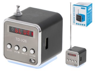 Radio akumulatorowe przenośne głośnik Bluetooth LCD TD-V26 Kik Sp. z o. o. Sp. k.