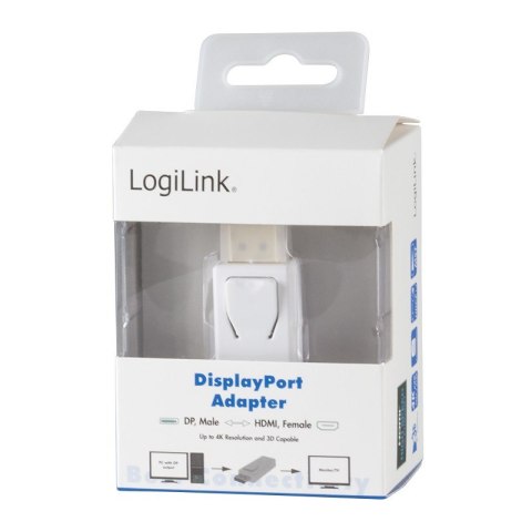 Adapter 4K Displayport 1.2 do HDMI LogiLink