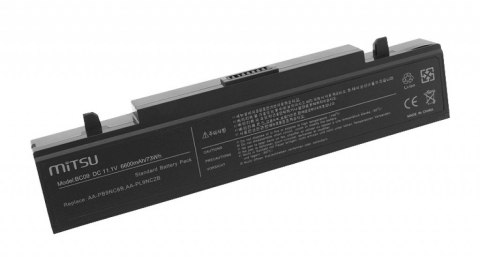 Bateria do Samsung R460, R519 6600 mAh (73 Wh) 10.8 - 11.1 Volt Mitsu