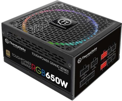 Zasilacz modularny Toughpower Grand RGB 650W (80+ Gold, 4xPEG, 140mm) Thermaltake