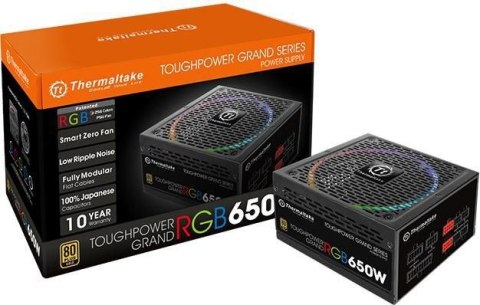 Zasilacz modularny Toughpower Grand RGB 650W (80+ Gold, 4xPEG, 140mm) Thermaltake