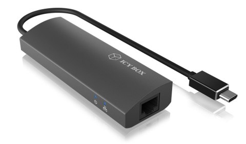 IB-HUB1406-C 3-portowy HUB i LAN IcyBox