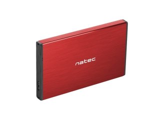Kieszeń zewnętrzna HDD/SSD Sata Rhino Go 2,5 USB 3.0 czerwona Natec