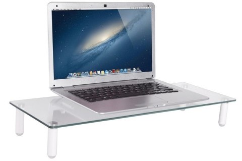 Szklana podstawa dla monitora, powierzchnia robocza: 56x21cm, max. obciążenie: 20kg Digitus