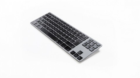 Klawiatura aluminiowa Mac Tenkeyless Bluetooth szara Matias