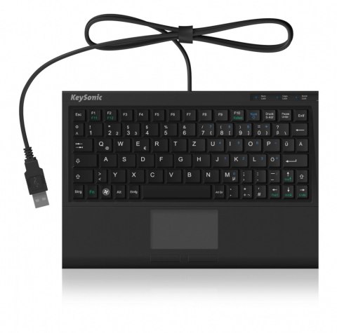 Klawiatura mini ACK-3410(US) touchpad, USB KEYSONIC
