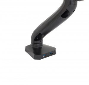 Uchwyt biurkowy gazowy do 1 monitora LED/LCD 10-32" L-17GD 9kg 2x USB 3.0 ART