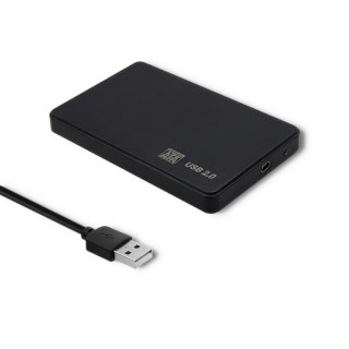Obudowa na dysk HDD/SSD 2.5 cala SATA3 | USB 2.0 | Czarny Qoltec