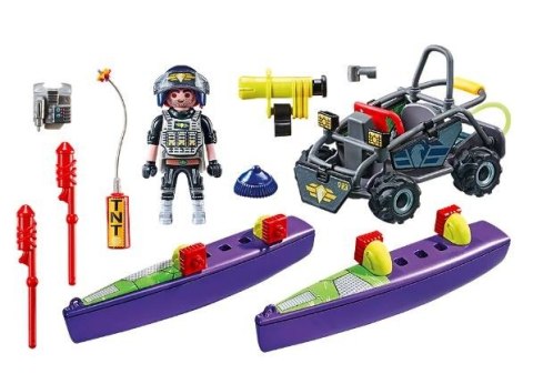 Zestaw z figurką City Action 71147 Quad terenowy jednostki specjalnej Playmobil