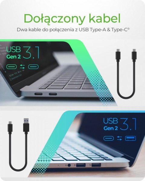 IB-1817MC-C31 TypeC USB 3.1 (Gen 2) na PCI NVMe & SATA M.2 2230/2242/2260/2280 SSD IcyBox