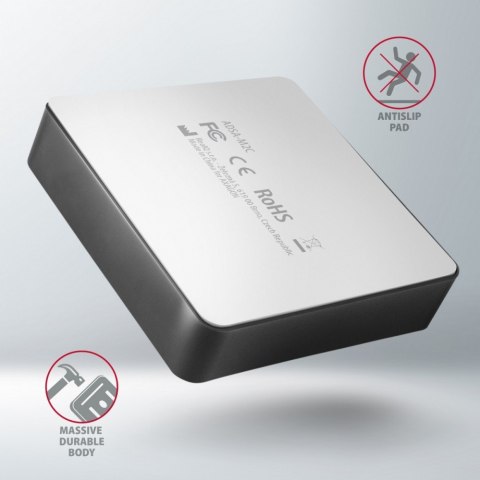 ADSA-M2C Stacja dokująca, USB-C 3.2 Gen 2 - 2x M.2 NVMe SSD CLONE MASTER AXAGON