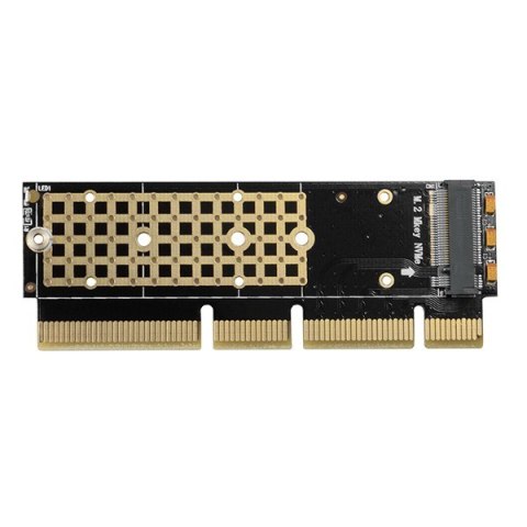 PCEM2-1U Adapter wewnętrzny PCIe x16/x8/x4, M.2 NVMe M-key slot, 1U AXAGON