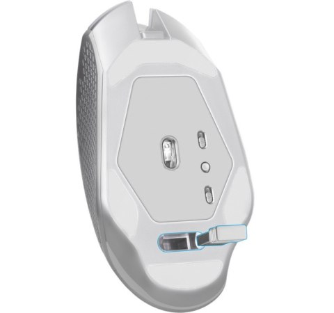 Mysz gamingowa bezprzewodowa Glory GM-514 RGB 7P 1200/2400/3200 DPI biała Defender