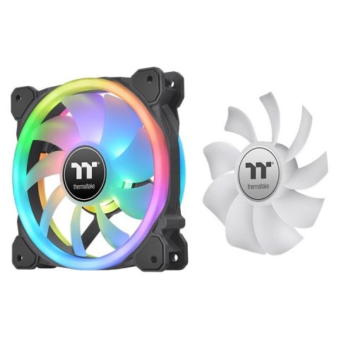 Wentylator SwaFan 12 RGB + kontroler + zamienne łopatki (reverse), czarny Thermaltake