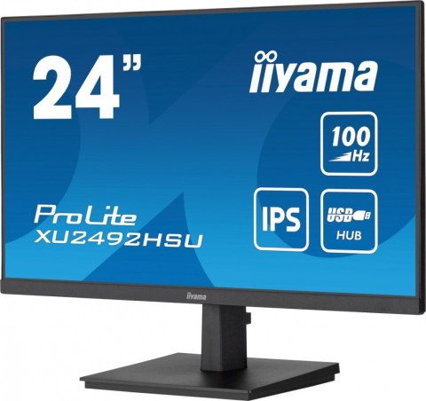 Monitor 23.8 cala XU2492HSU-B6 IPS,FHD,HDMI,DP,100Hz,4xUSB3.2,SLIM,2x2W IIYAMA