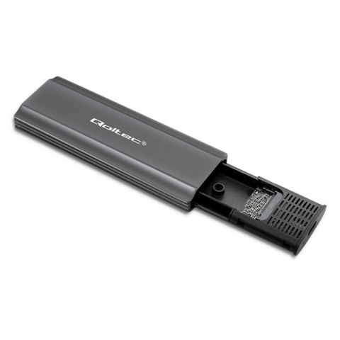 Obudowa | kieszeń NV2271 na dysk M.2 SSD | SATA | NVMe | USB-C | 2TB Qoltec