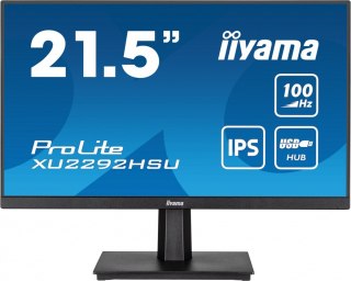 Monitor 21.5 cala ProLite XU2292HSU-B6 IPS,100Hz,FreeSync,SLIM,HDMI,DP,2x2W, 4xUSB(3.2),0.4ms IIYAMA